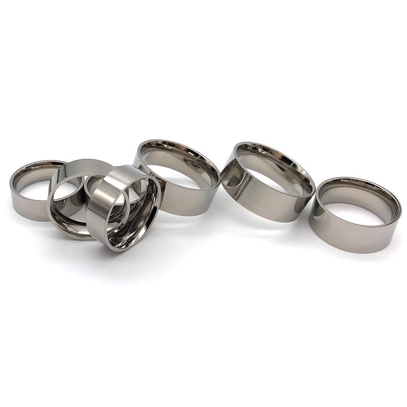 customized white ceramic ring inlay all size for gift-2
