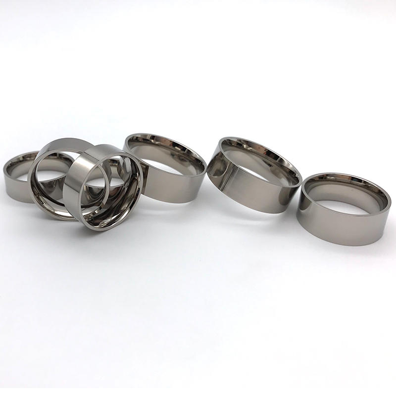 customized white ceramic ring inlay all size for gift-3