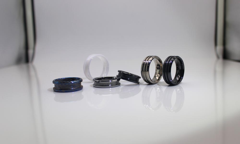 JaneE hightech ceramic mens ring hot selling for inlay-7