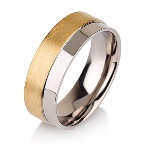 Titanium Rings For Men Simple Brushed wedding band