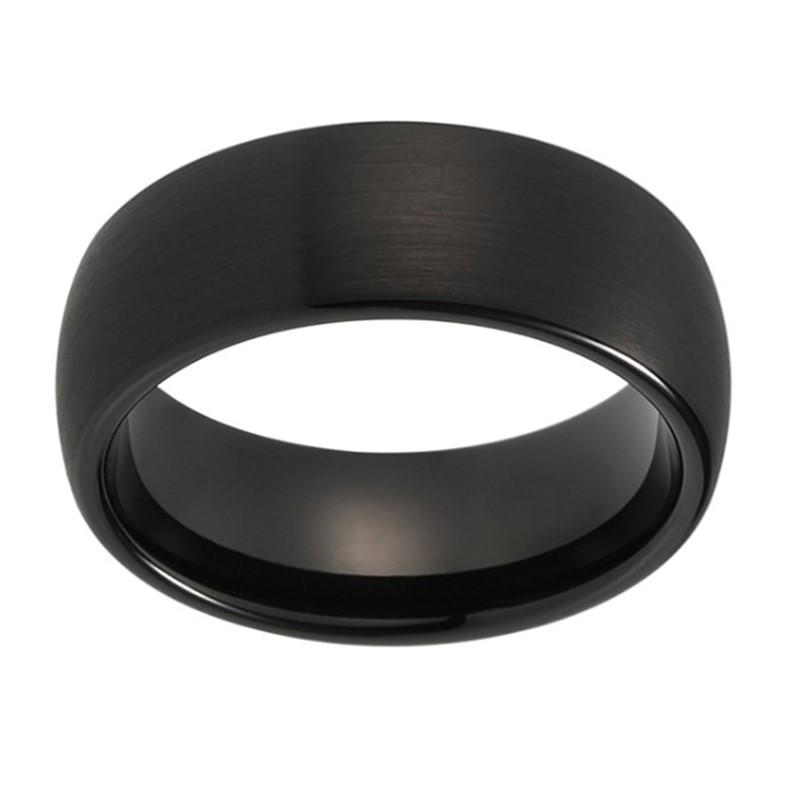 JaneE shiny polished custom tungsten carbide rings two tones for wedding-5