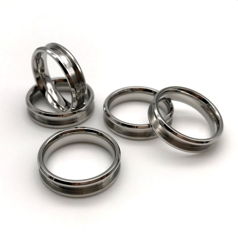JaneE square edges women's stainless steel rings top quality for weddings-2