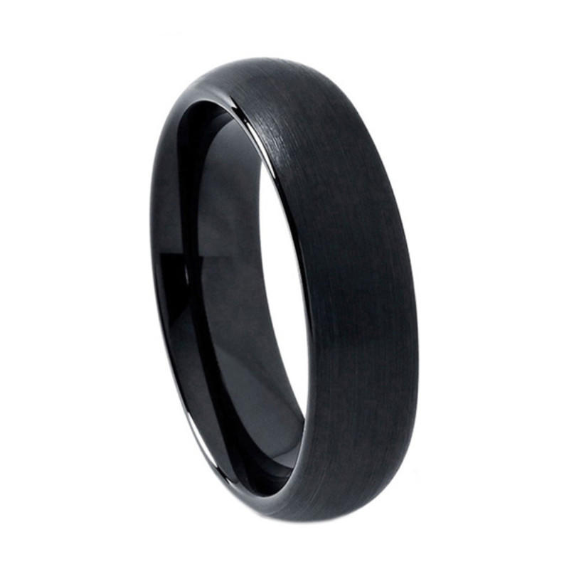 JaneE shiny polished custom tungsten carbide rings two tones for wedding-3