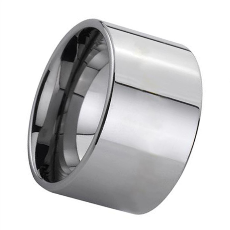 12mm Polished Tungsten Carbide Tube Ring Tungsten Band for Men