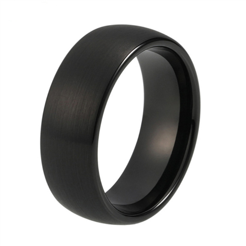 JaneE shiny polished custom tungsten carbide rings two tones for wedding-4