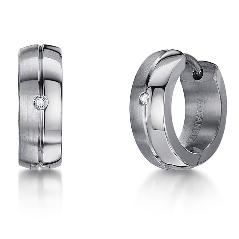 Titanium Earrings Cuff Ear Ring Men Women Jewelry
