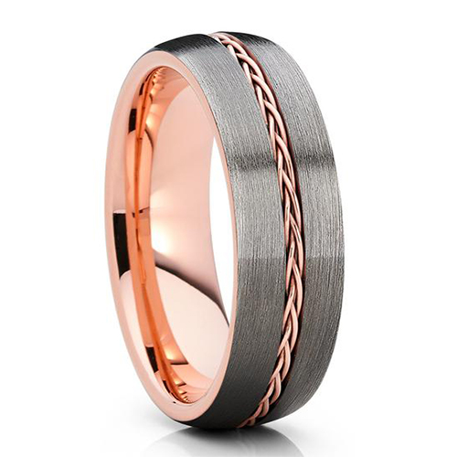 2019 Best Wedding Band for Men Women Steel Chain Tungsten Rings