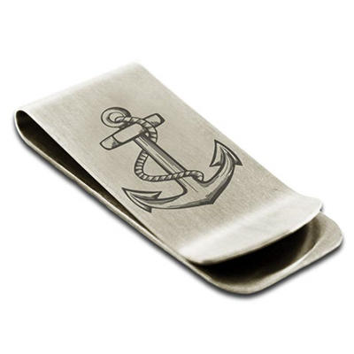 Engrave Any Logo Metal Money Clip for Men Surgical Stainless Steel