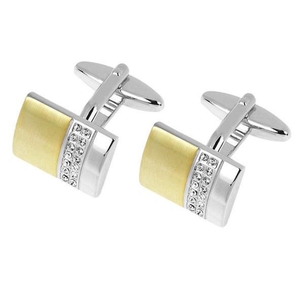 Surgical Stainless Steel Gold Plating Cufflinks for Men