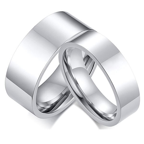 Cheap Men's Plain Nickel Free Titanium Wedding Rings Bands 6mm 8mm