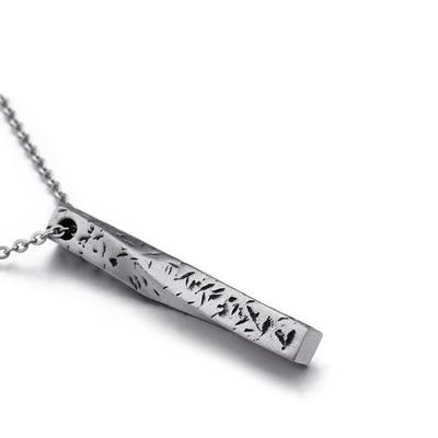 Metal Jewelry for Mens Braided Shape Long Dog Tag Pendants