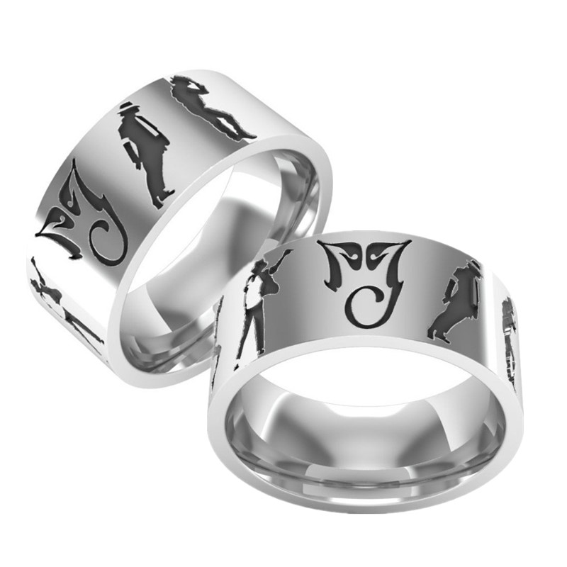 Customize  316L Stainless Steel Ring for Men Logo Dancing Hunter ID Name Letter