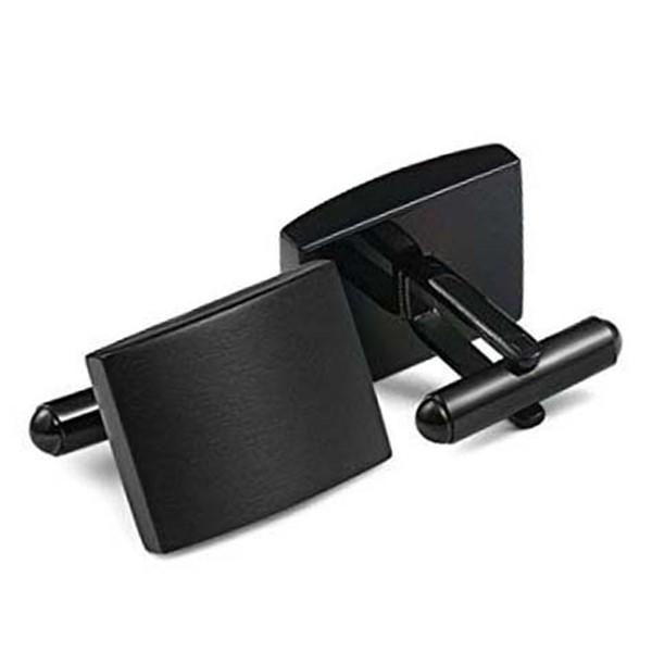 JaneE laser engraved stainless steel cufflink luxury for men-3