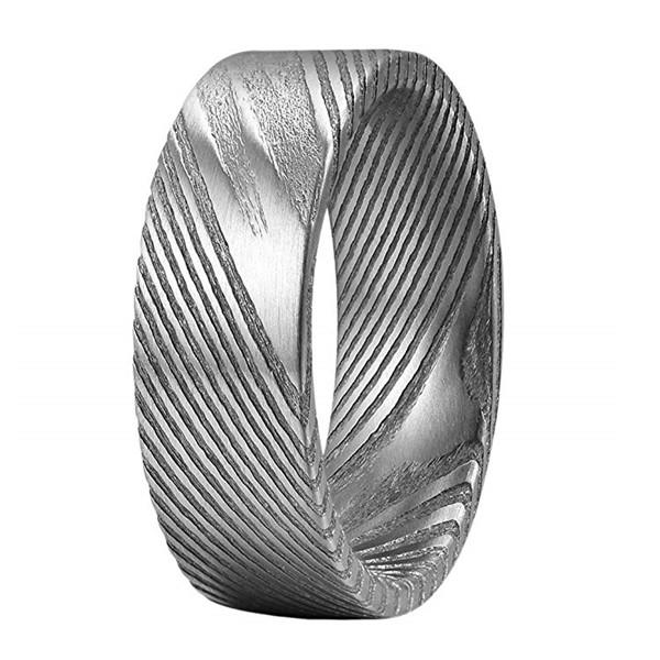 JaneE customized damascus steel ring blanks wholesale for inlay-2