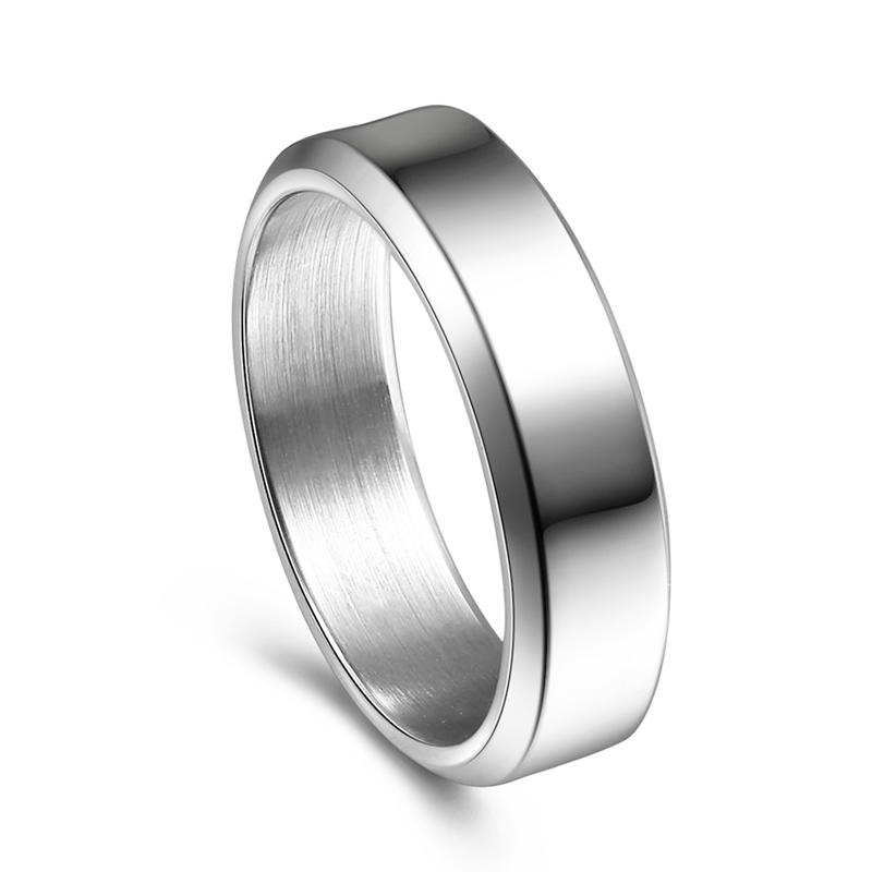 JaneE shiny stainless rings comfortable for weddings-3