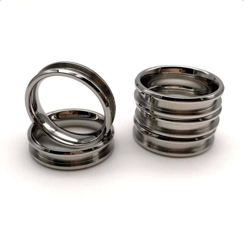 JaneE square edges women's stainless steel rings top quality for weddings-3